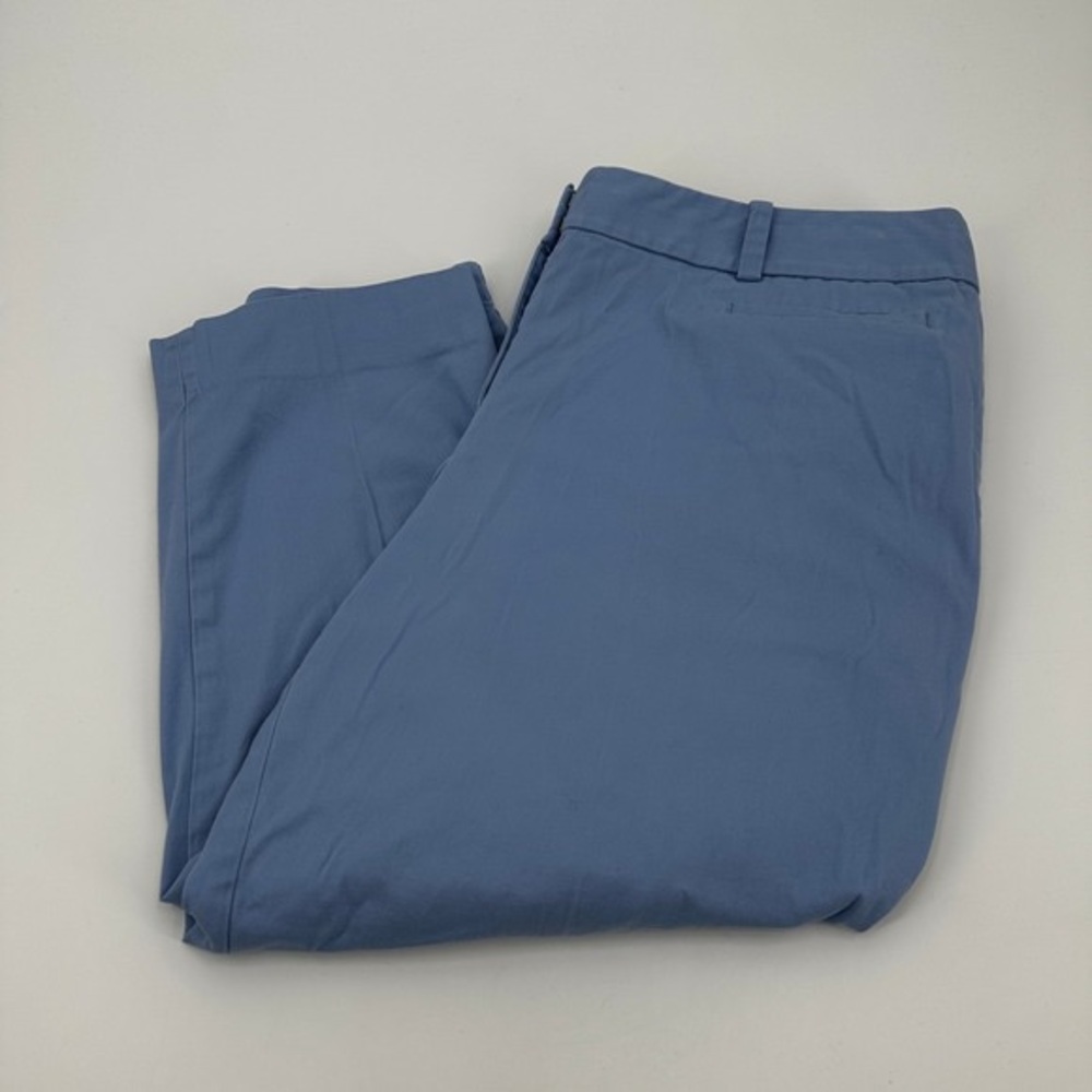 Light Blue Cropped Women's Pants - Picture 2 of 4